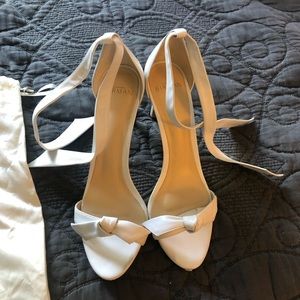 White/bone alexandre Birman heels size 39 with duster bag. Very good condition